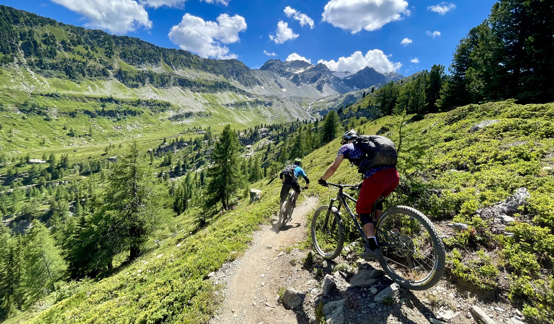 Mountain Biking through the alps